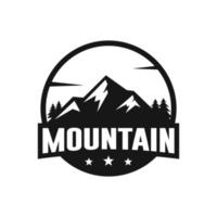 vecteur de conception de modèle de logo de montagne