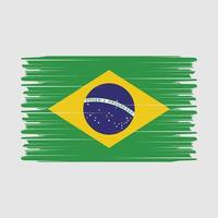 vecteur de brosse drapeau brésil