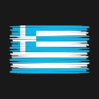 vecteur de brosse drapeau grèce