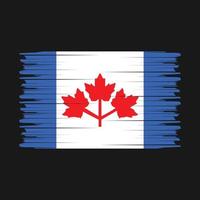 vecteur de brosse drapeau canada