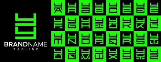 Facile carré lettre y aa logo conception ensemble. moderne boîte initiale y logo l'image de marque. vecteur
