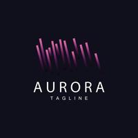 aurore logo, Facile conception incroyable Naturel paysage de aurore, vecteur icône modèle, illustration