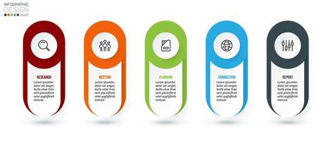 concept d'entreprise de modèle infographique avec option. vecteur