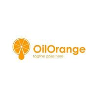 pétrole Orange logo conception modèle avec Orange icône et l'eau goutte. parfait pour entreprise, entreprise, mobile, application, restaurant, etc vecteur