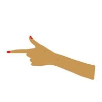 main icône montrer du doigt vecteur