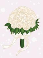 bouquet de fleurs de mariage.eps vecteur