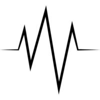 png électrocardiogramme vague du son cœur, battre logo ligne médical graphique vecteur