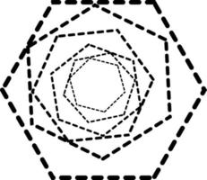 dynamique vecteur hexagone forme cette vous pouvez utilisation comme logo, symbole, arrière-plan, icône, etc.
