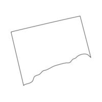 Connecticut - nous État. contour ligne dans noir couleur. vecteur illustration. eps dix