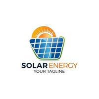 solaire énergie logo conception vecteur modèles