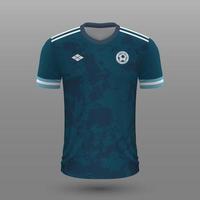 réaliste football chemise , Argentine une façon Jersey modèle pour Football trousse. vecteur