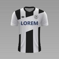 réaliste football chemise 2020 vecteur