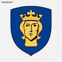emblème de Stockholm vecteur