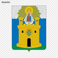 emblème ville de Colombie vecteur