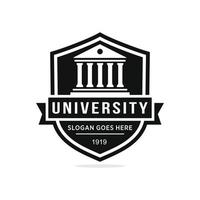 Université logo conception vecteur