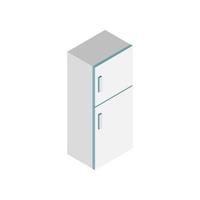 réfrigérateur isométrique sur fond blanc