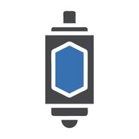 lanterne icône solide gris bleu style Ramadan illustration vecteur élément et symbole parfait.