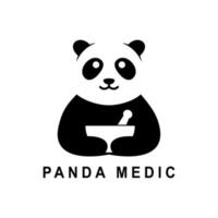 Panda médical vecteur logo