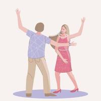 danse, couple, de, homme femme vecteur