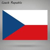 tchèque Facile drapeau isolé . vecteur illustration