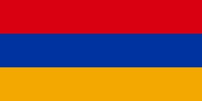 Arménie Facile drapeau correct taille, proportion, couleurs. vecteur