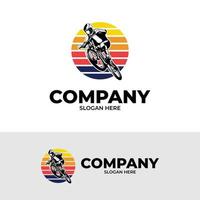 Montagne bicyclette logo conception inspiration vecteur