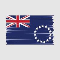 vecteur de drapeau des îles Cook