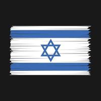 vecteur de drapeau d'israël