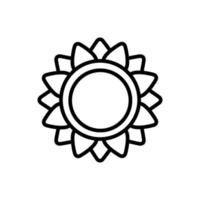 tournesol icône vecteur. fleur illustration signe. jardin symbole. beauté logo. vecteur