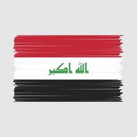 vecteur de brosse drapeau irak