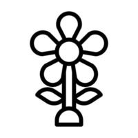 fleur icône contour style Pâques illustration vecteur élément et symbole parfait.