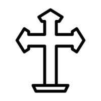 Christian icône contour style Pâques illustration vecteur élément et symbole parfait.