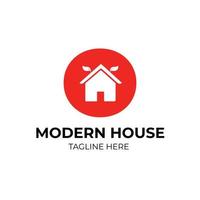 modèle de conception de logo immobilier moderne vecteur