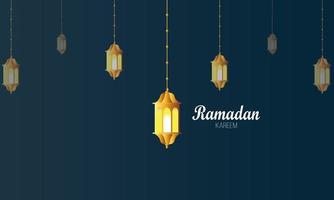 arabe calligraphie conception pour Ramadan Karim, mosquée élément, lumière bleu Contexte - vecteur