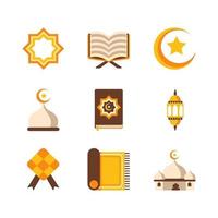 icône minimaliste islamique eid vecteur