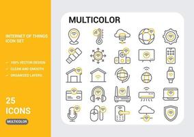 l'Internet de des choses icône pack vecteur