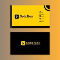 vecteur graphique de affaires carte conception, avec moderne jaune, gradation Couleur sheme.