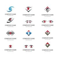 identité de marque création de logo vectoriel de soins oculaires corporatifs