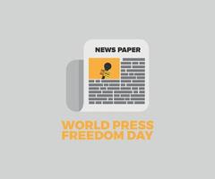 graphique vectoriel de la journée mondiale de la liberté de la presse