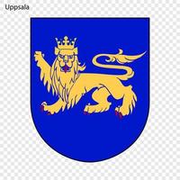 emblème de upsala. vecteur