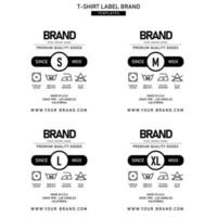 Vêtements étiquette étiquette modèle concept vecteur conception l'image de marque