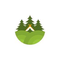 camping Extérieur logo conception inspiration vecteur