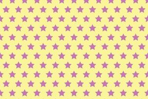 digonal abstrac ondulé Facile violet polka étoile modèle sur Jaune Contexte . vecteur