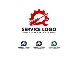 prestations de service logo modèle, entretien travail icône. vecteur