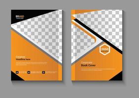 moderne et nettoyer affaires livre couverture conception vecteur