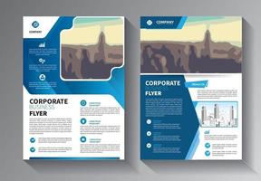 conception de brochure, mise en page moderne de couverture, ensemble de rapports annuels vecteur