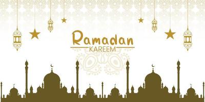 Ramadan kareem vecteur fichier bannière