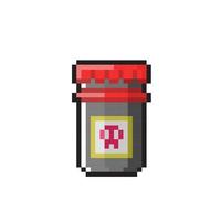 poison pot dans pixel art style vecteur