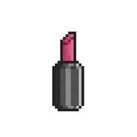 une rouge à lèvres dans pixel art style vecteur