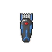 rasage machine dans pixel art style vecteur